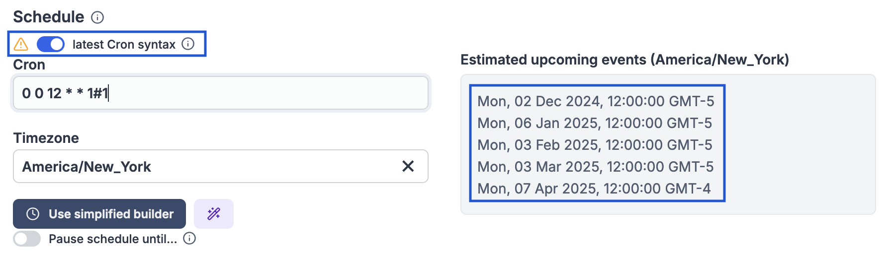 Migrate to croner Migrate to croner
